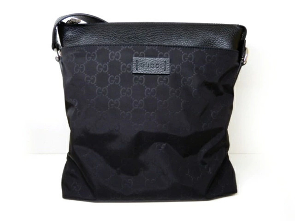 Gucci Hobo Bag Embossed Black